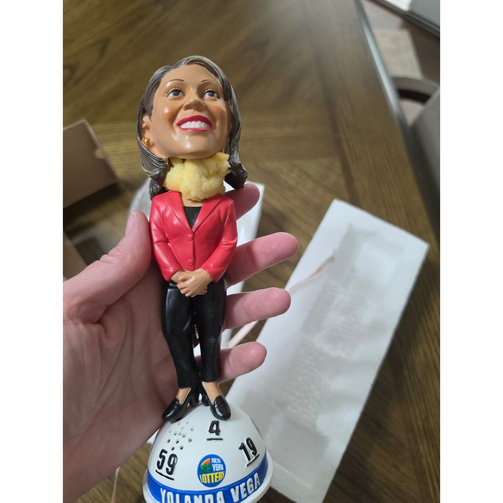 Forever Collectibles Yolanda Vega Talking Bobblehead New York Lottery Limited Ed